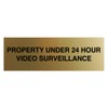Signs ByLITA Basic Property 24 Hour Video Under Surveillance Sign