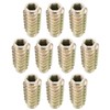 sourcing map Furniture Threaded Insert Nuts Zinc Alloy Hex-Flush M6