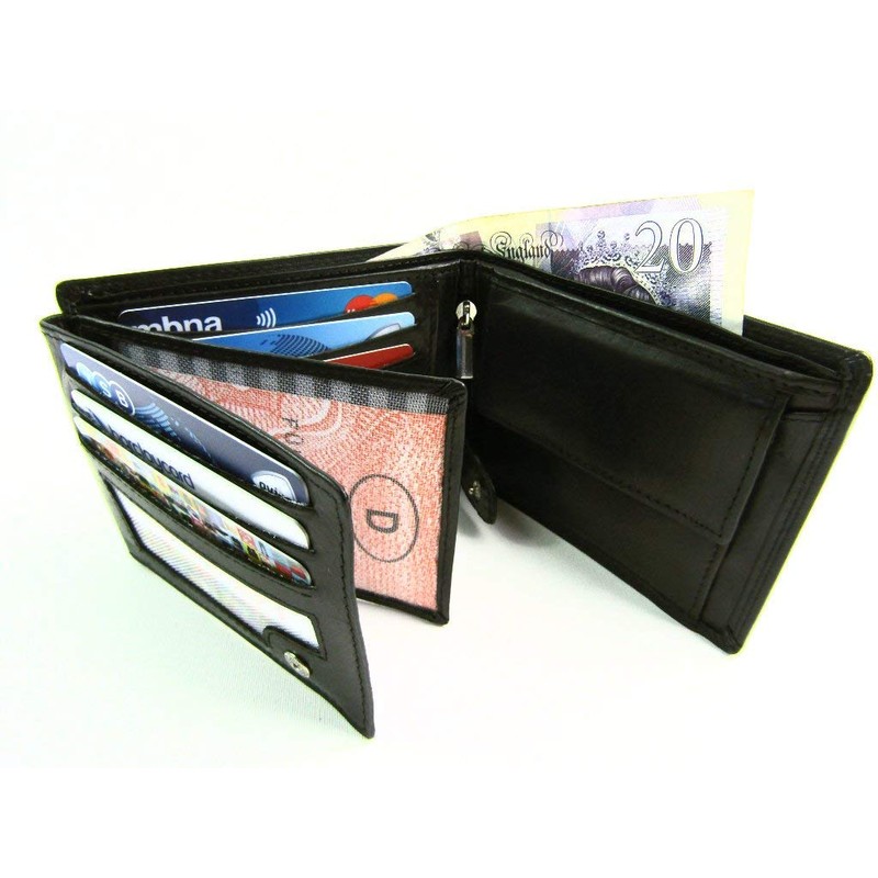 London Leather, Herren-Geldbörse schwarz