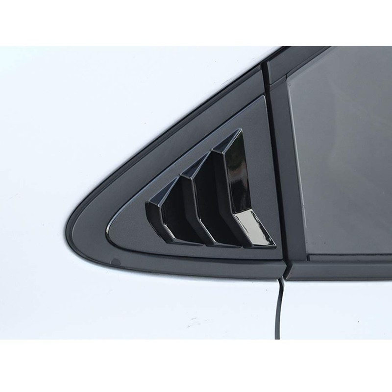 ruihe 2pc Rear Quarter Panel Window Side Louvers Vent Fit
