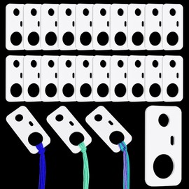 PH PandaHall 30pcs Acrylic Embroidery Floss Drop White Embroidery Thread Organizers Slim Floss Bobbins Cross Stitch Thread Bobbins for Craft Sewing Thread Storage Stitch Supplies 0.96x1.94inch