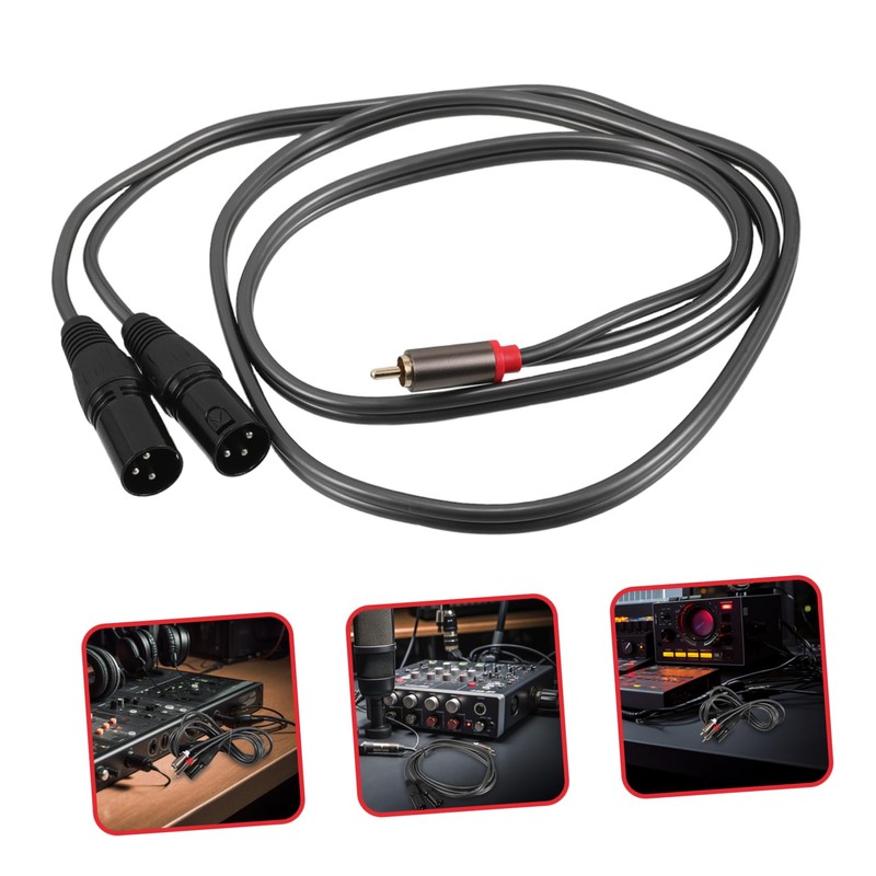 VICASKY Dual to Dual Male Audio Cable Professional Audio Conversion