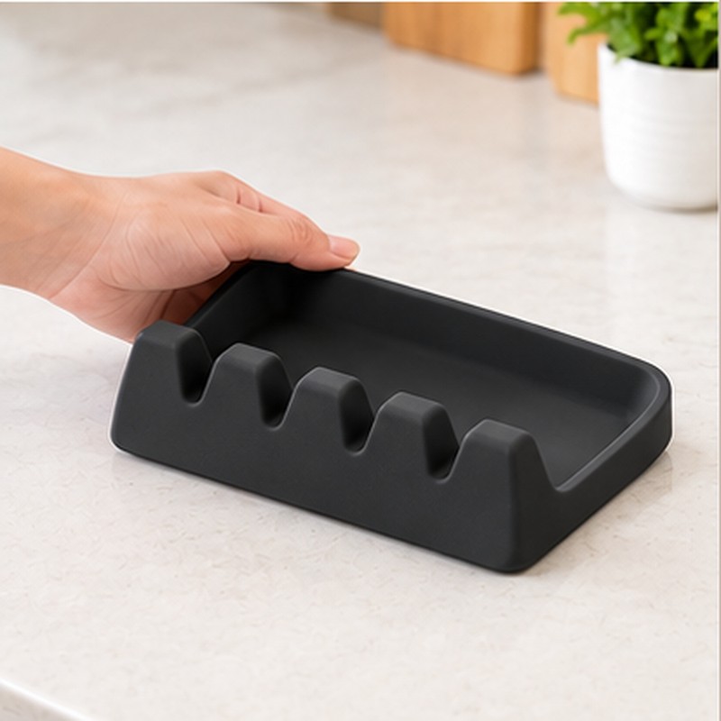 Silicone Utensil Rest for Spoons, Forks & Spatulas – Non-Slip