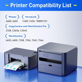 C400 C405 Drum Unit/Imaging Drum 4 Pack Replacement for Xerox 108R01121 Phaser 6600DN 6600N 6600 VersaLink C400DN C400N C405DN WorkCentre 6605DN 6605N 6655 C2636 3545 7328 7336 7345 7346 Color Printer