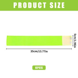 6Pcs Reflective Armbands,Adjustable Elasticated Reflective Bands,Running High Vis Reflectors Accessories,Fluorescent Bracelet Strips,for Adults Kids Walking Cycling Running Safety Reflective-Gear