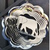 Stainless Steel Wind Spinner - 3D Mobile - Elephant Spinner