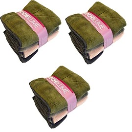 Kochblume Microfibre Cloth Colour Mix Set 4-8-12 | Microfibre Cloth Cleaning Cloth 30 x 30 cm | Absorbability up to 300 ml | Extra Absorbent Fibres | Colour Mix: Anthracite/Taupe/Olive-Dusky Pink