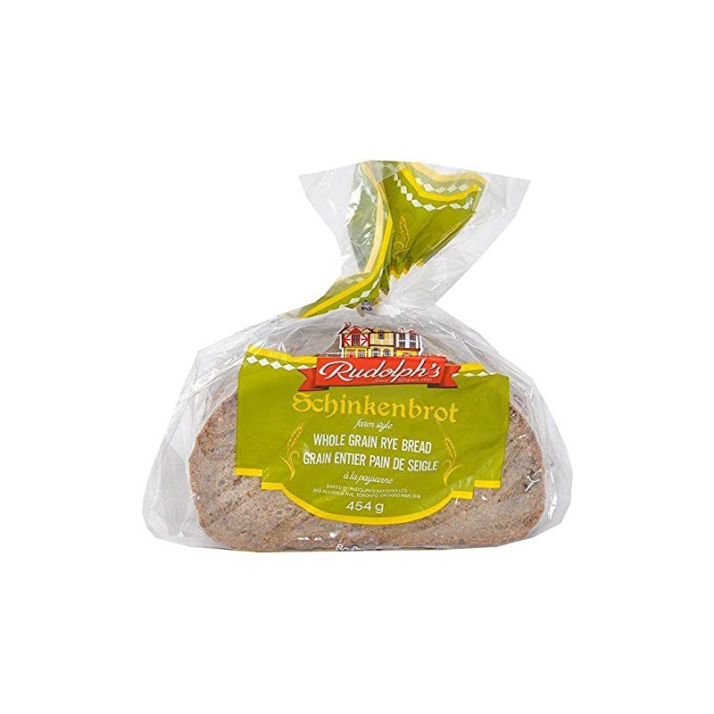 Rudolphs Schinkenbrot Whole Grain Rye Bread 16oz Sliced Fresh Seed