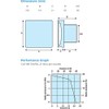 Manrose 100mm Quiet Concealed Bathroom Extractor Fan Adjustable Timer CQF100T