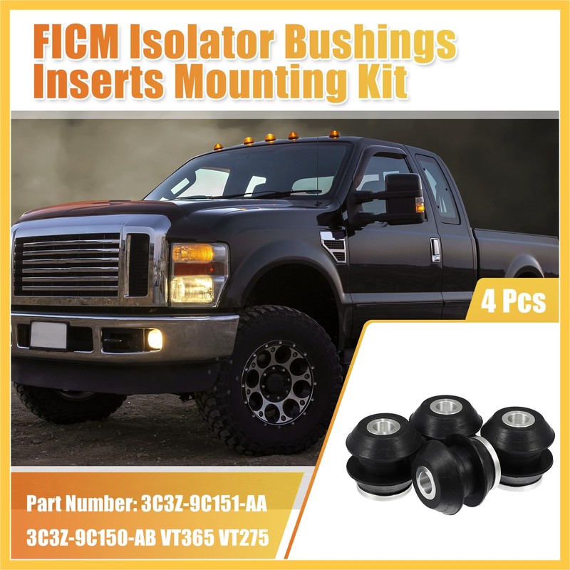 REPAIROCK 4 Set FICM Mounting Bushing Set for Ford 6.0L