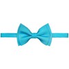 Retreez Solid Matte Color Woven Microfiber Pre-tied Boy's Bow Tie