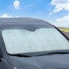 Riloer Aluminum Foil Windshield Sunshade with 2 Suction Cups, Windshield