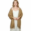SWAT PANY Ladies Scarf Camel Pashmina Shawls and Wraps Winter