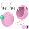MILANQW For tamagotchi paradise たまごっちパラダイス Case Cover Set Pink Plain