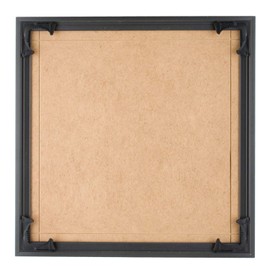 Quadro Frames 8.5x8.5 inch Picture Frame, Black, Style P375-3/8 inch Wide Molding, Box of 2