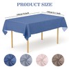 YEAHSEA Rectangle PVC Table Cloth 200x140cm,Waterproof Table Cover Protector Wipe
