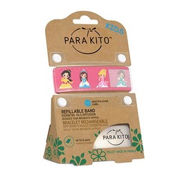 PARAKITO Mosquito Band Kids - Mosquito Band Kids - Mozzie Bands Kids - w/Natural Essential Oils, No DEET, No Alcohol, Waterproof, From 3+ Years. 30 Days Protection, 15 Days per Pellet, 2 Pellets per Pack (Princess)