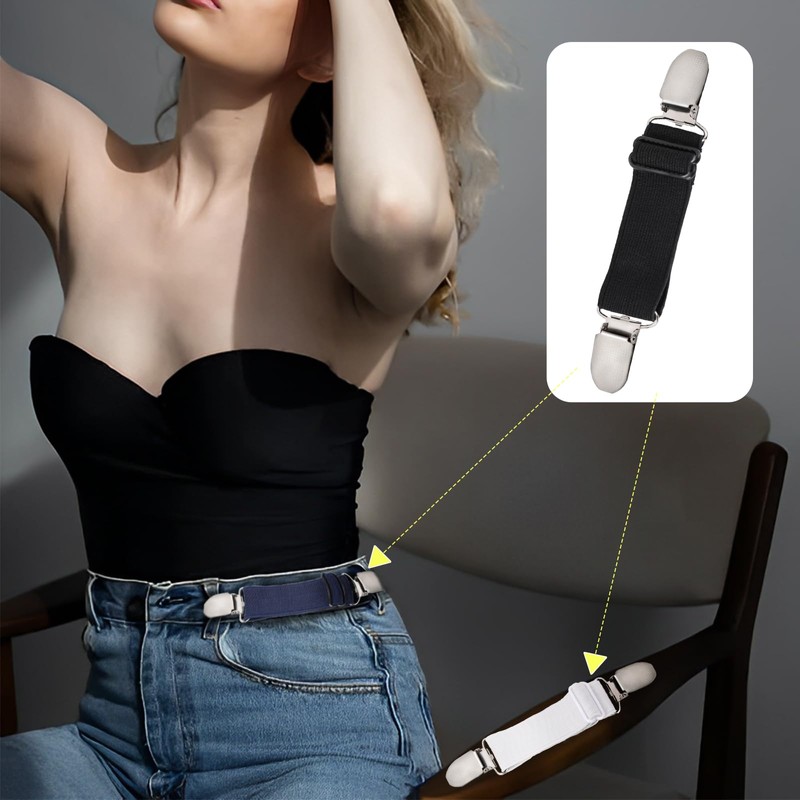 Mozeat Lens 6 Pcs Adjustable Hip Elastic Belt, Elastic Band