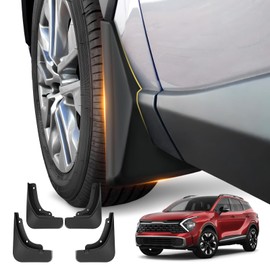 FIILINES Mud Flaps for Kia Sportage 2023-2025 Accessories All Weather Splash Guards Front & Rear Mudguards Cover Set Black 4PCS