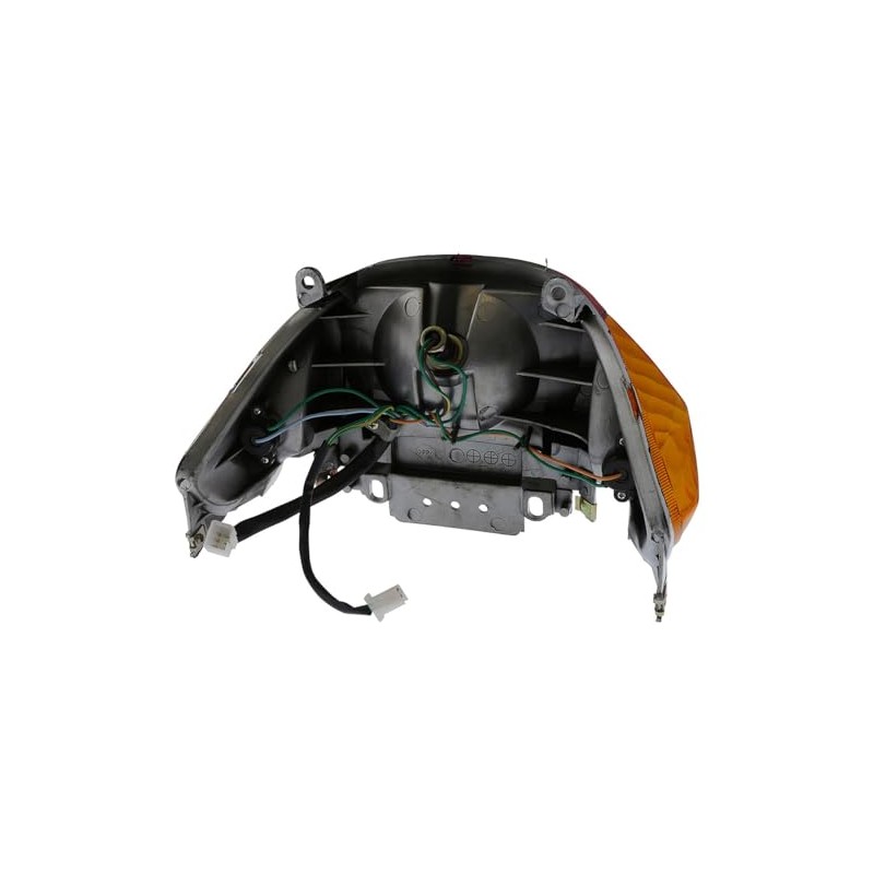 2EXTREME Rear Light, Orange Indicator Compatible with JINAN QINGQI QM50QT-6,