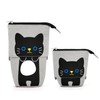 Cat Cute Standing Pencil Case for Kids, Pop Up Pencil