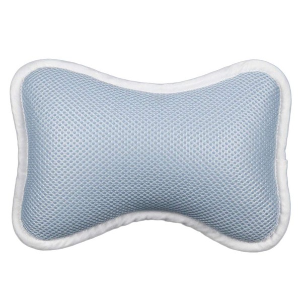 Heallily Bath Pillow 1 Piece Soft Bath Pillow Support Pillow with Suction Cups for Neck and Shoulder Support Pillow (Blue), Blue, Size 1