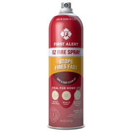 FIRST ALERT First Alert EZ Fire Spray, Extinguishing Aerosol Spray, AF400 Red 18 Ounce (Pack of 1)