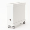 MUJI 02553098 Polypropylene File Box Lid with Casters, White Gray,