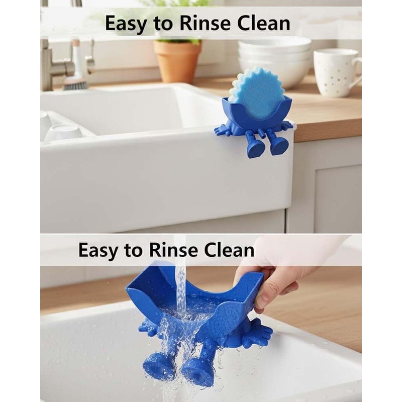 Cute Hanging Sponge Holder with Drainage – Keeps Your Sponge