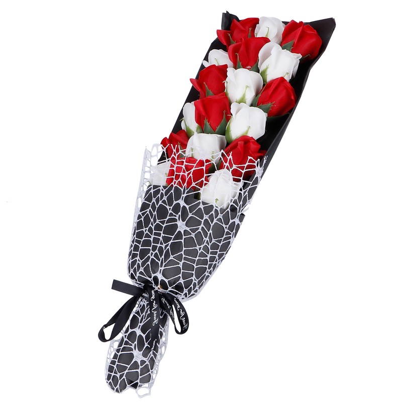 Artificial Soap Flowers Rose Bouquet Gift Box Simulation Rose Valentines