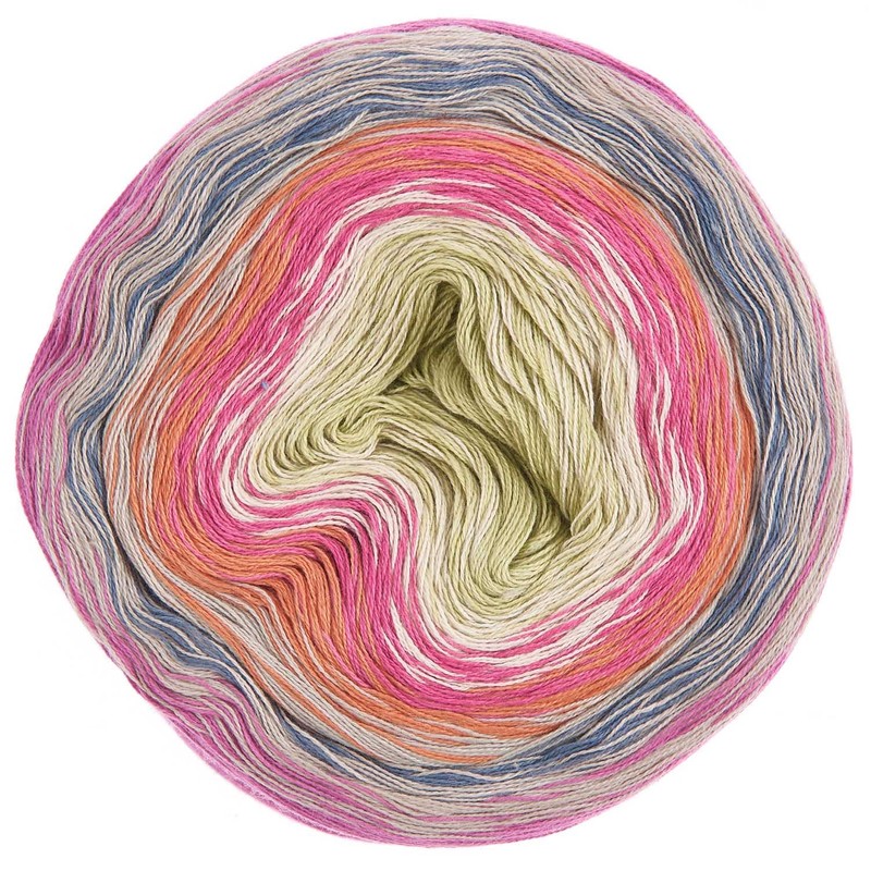 Rico Design Creative Lucky 8 Gradient Cotton Yarn, Ethnic