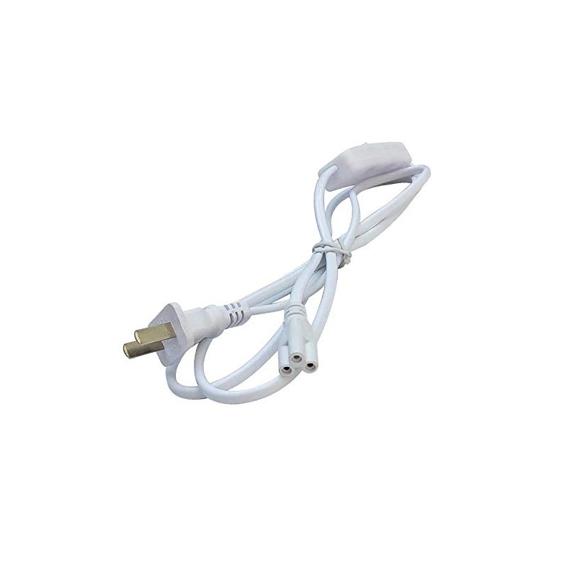 (3-Pack) T5 T8 LED Tube Power Extension Cable with On/Off