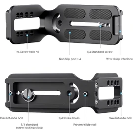 DSLR Camera L Bracket Vertical Horizontal Switching Tripod Quick Release Plate with Screws Wrench Compatible with Canon/Nikon/Sony/DJI Osmo Ronin Zhiyun Stabilizer Tripod Monopod (Orange)