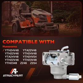 Carburetor Compatible with Husqvarna YTA22V46 YTA24V48 YTH22V46