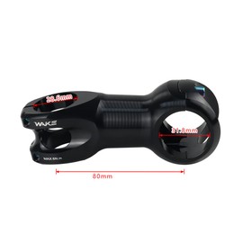 BESNIN Bicycle Stem Black MTB Stem Drop 10 Degrees 31.8 mm 45 mm/60 mm/70 mm/80 mm/90 mm/100 mm/110 mm/120 mm Mountain Bike Stem Handlebar Stem for Cycling Aluminium (Drop 10 Degrees, 80 mm)