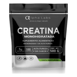 Alpha Labs Creatina Monohidratada 500g Micronizada Alta Pure                                                                                          