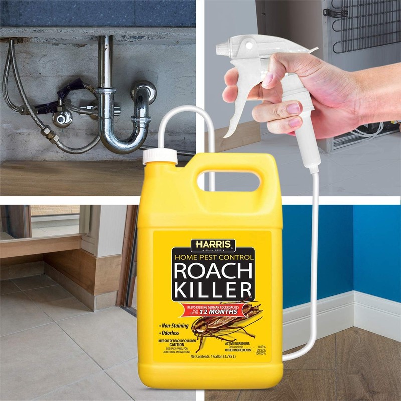 Harris Roach Killer, Liquid Spray with Odorless and Non-Staining 12-Month