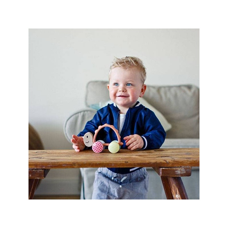 Hape Racing Turtle Rike Rolling Toy with Teether from 10