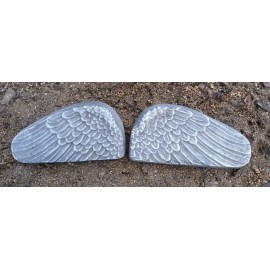 gostatue Angel wings plastic mold plastic concrete plaster mould 9" x 4.5" x 3/4" each
