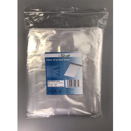 Grip Seal Bags Resealable Clear Plastic Zip Lock Polythene Bag GL8, 3" x 7.5" (75 x 190mm) - 100 Bags