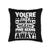 Pink beans Lover Food Funny Throw Pillow, 16x16, Multicolor