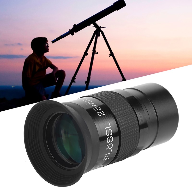Plossl 25mm Eyepiece Multilayer Wideband Coating 1.25inches Metal Monocular Accessory