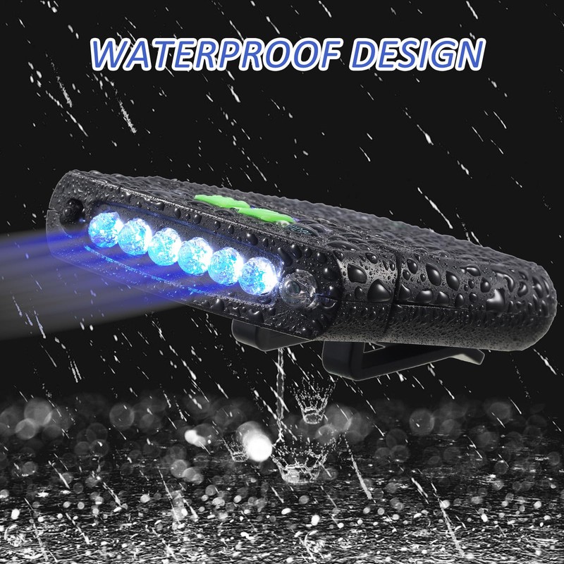 Mudder 2 Pieces LED Clip on Cap Lights USB Rechargeable