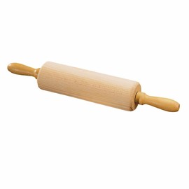 Kesper Kids Rolling pin 23,5cm of Beech Wood, Brown, 23.5 x 3 x 3 cm