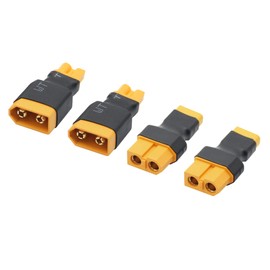 2Pair XT60 to XT30 Male Female Adaptor,XT30 to XT60 Wireless Connector Plug for RC FPV Drone Car Lipo NiMH Battery Charger ESC(4Pcs)