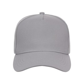 Lids Blank Hook Shot A-Frame Adjustable Snapback Hat, Light Grey