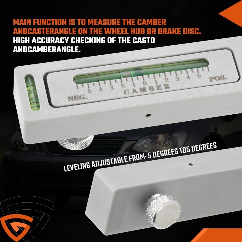 Gearzaar New Adjustable Magnetic Gauge Tool Camber Castor Strut Wheel