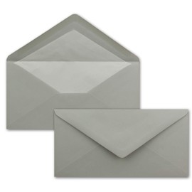DIN Long Envelopes - Colourful with White Silk Lining - 11 x 22 cm - 80 g/m² - Ideal for Invitations, Christmas Cards, Greeting Cards from the Range Colourful