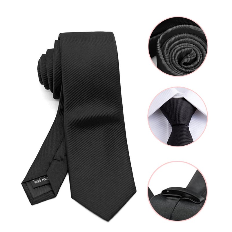 SHUBEIEUMI Mens Ties, Classic Slim Tie for Men, Office or