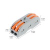DIANN 10pcs Lever Wire Connectors 2 Circuit Inline Splices Electrical
